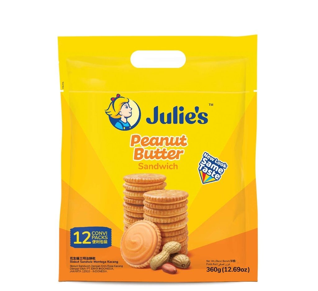 Julie's Sandwic Mentega Kacang 360G
