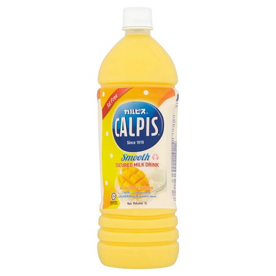 Calpis Smooth Mango Flavour Cultured Milk Drink 1L bottle