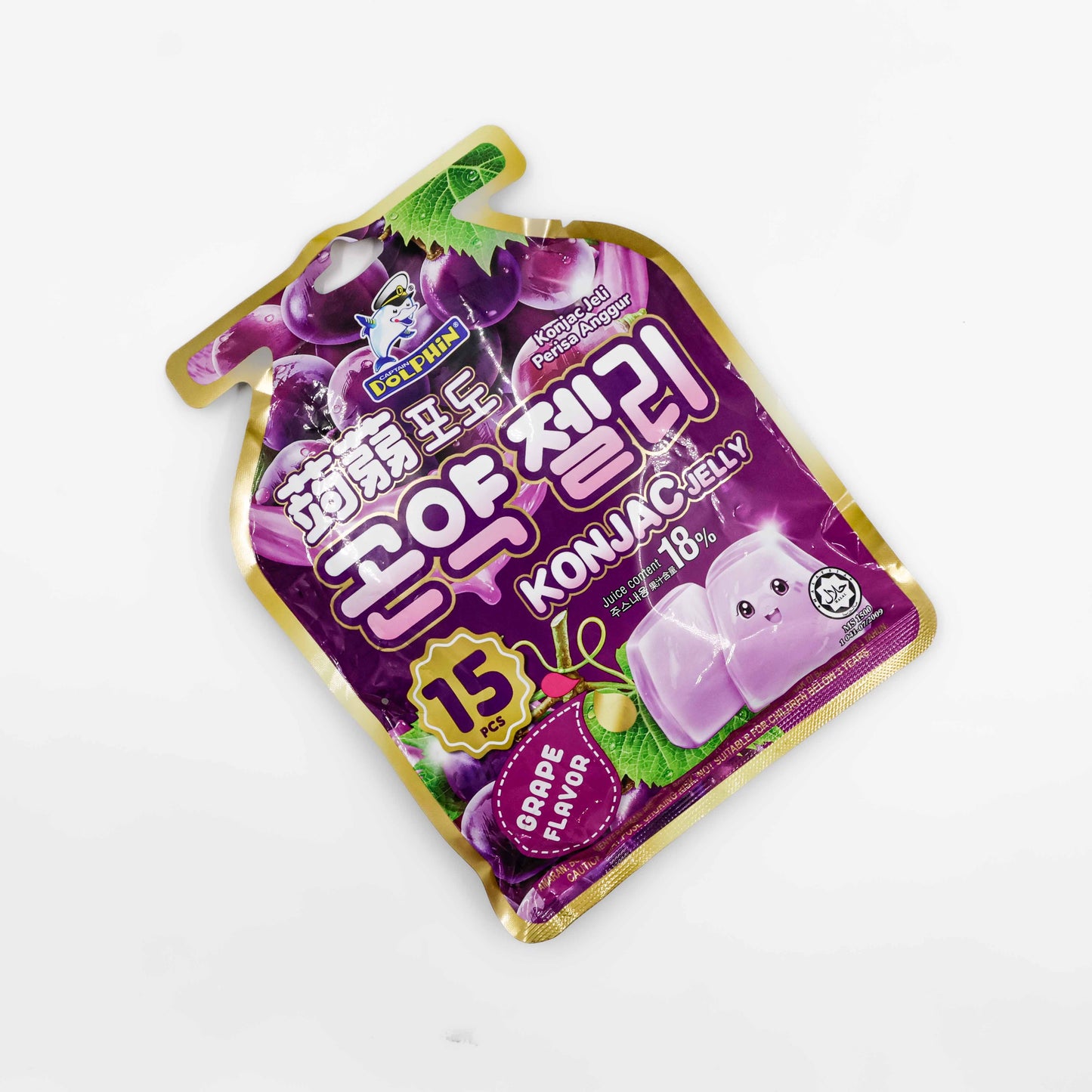Captain Dolphin Konjac Jelly Grape (20g)