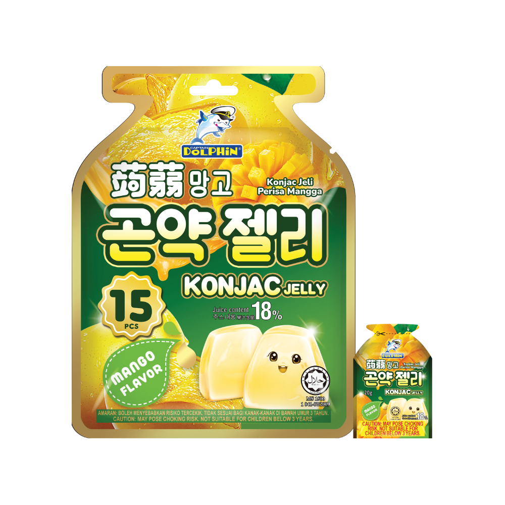 Captain Dolphin Konjac Jelly Mango (20g)