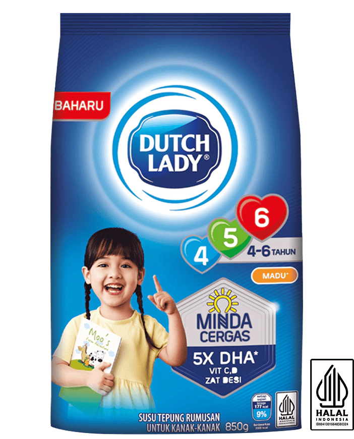 DUTCH LADY SUSU MADU 4-6 TAHUN 850G