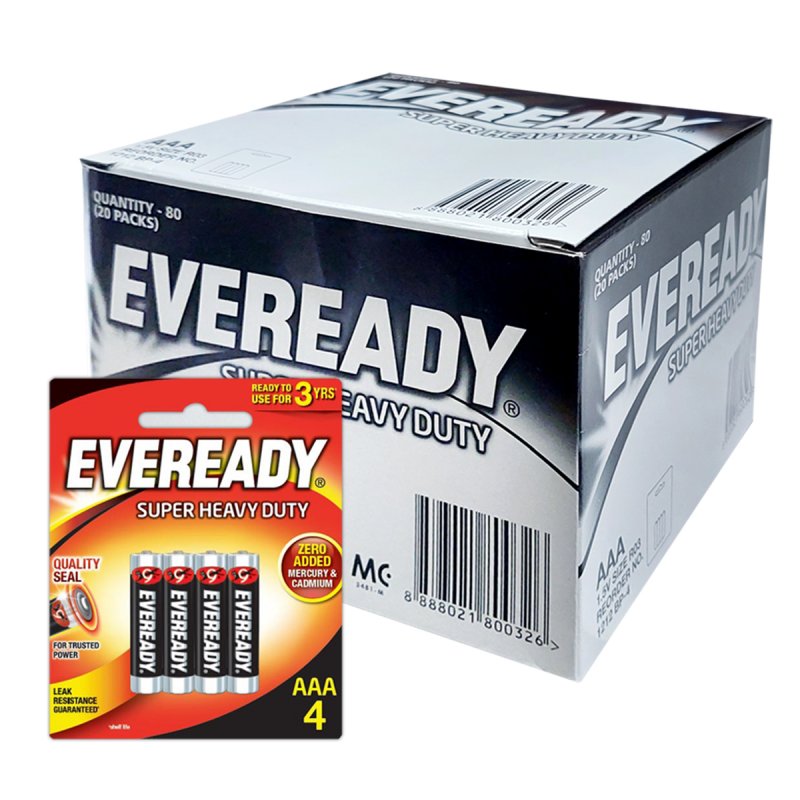 Eveready Super Heavy Duty AAA 4S