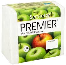 Premier Serviette Napkin 130g (or 60-Pack Carton)