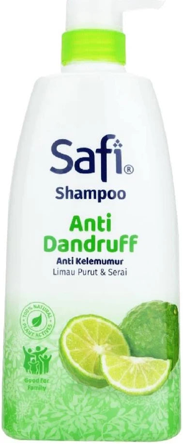 SAFI Anti Dandruff with Lime & Lemongrass (Anti Kelemumur dengan Limau Purut & Serai) 360g