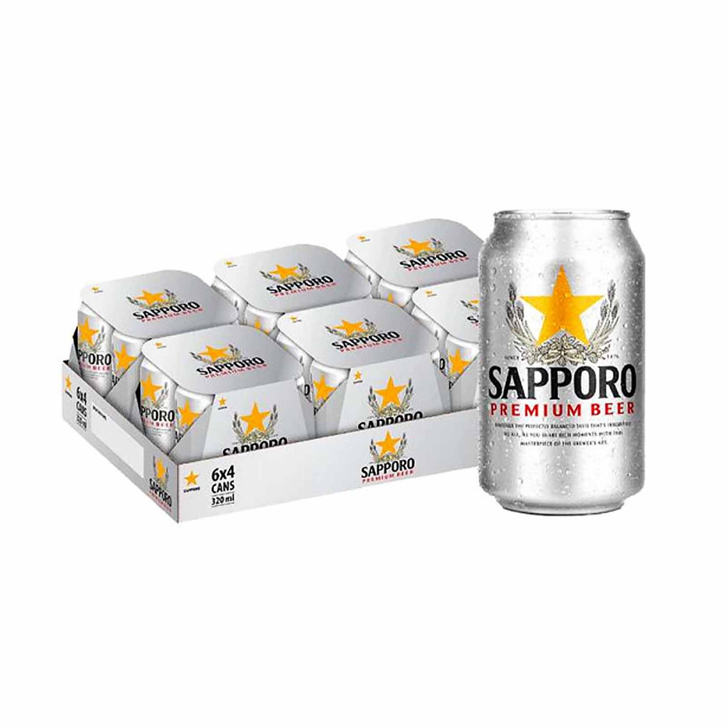 Sapporo Premium Beer Tin 320ml
