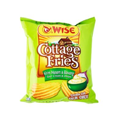 Wise Cottage Fries Sour Cream & Onion Potato Chips 60g