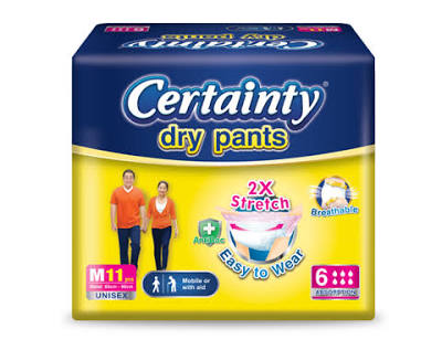 Certainty Dry Pants Adult Diapers (Medium, 10 pieces)