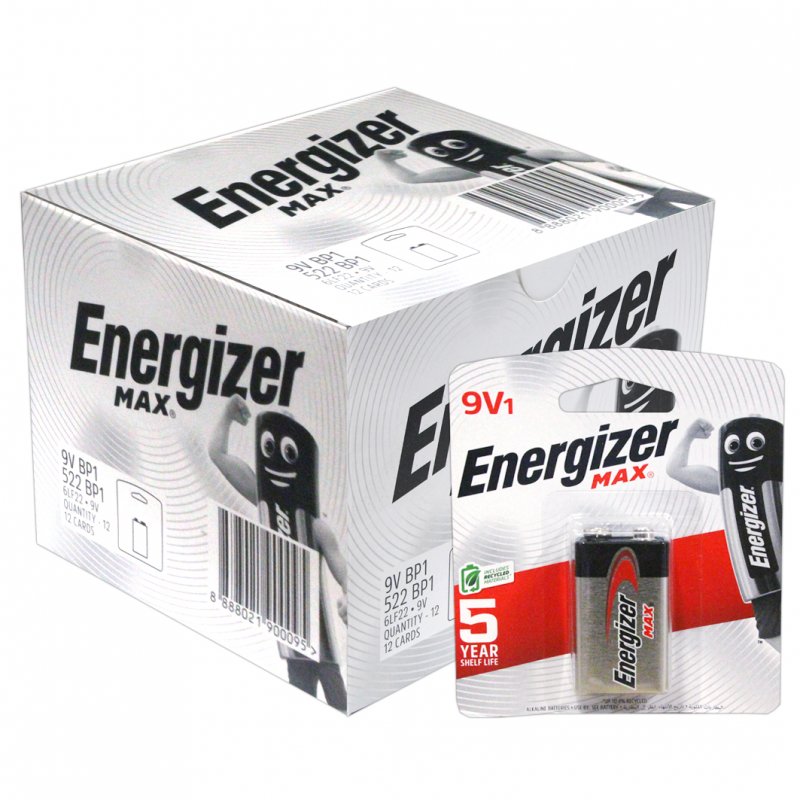 Energizer Max Bateri 9V (1pc)