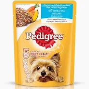 Pedigree Pouch Chicken & Grilled Liver Loaf with Vegetables 80g