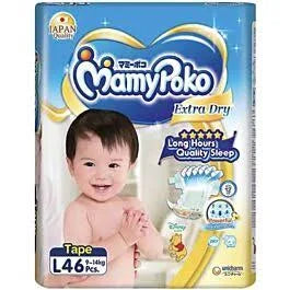 MamyPoko Extra Dry Tape (Size L, 46 pieces)