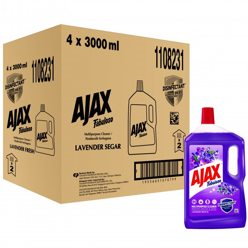 Ajax Fabuloso Multi-Purpose Cleaner Lavender Fresh 3L