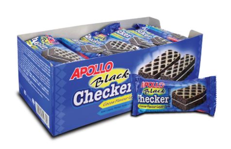Apollo Black Checker Cocoa Layer Cake
