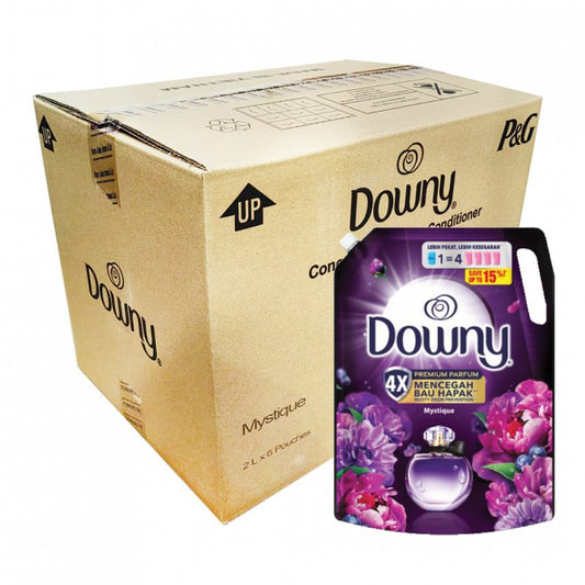 Downy Pelembut Fabrik Pekat Wangian Premium Mistik Pek Isian Semula 2L