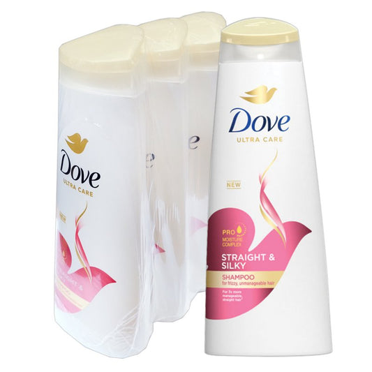 Dove Straight & Silky Shampoo (Rambut Lurus & Lembut) dalam saiz 330ml