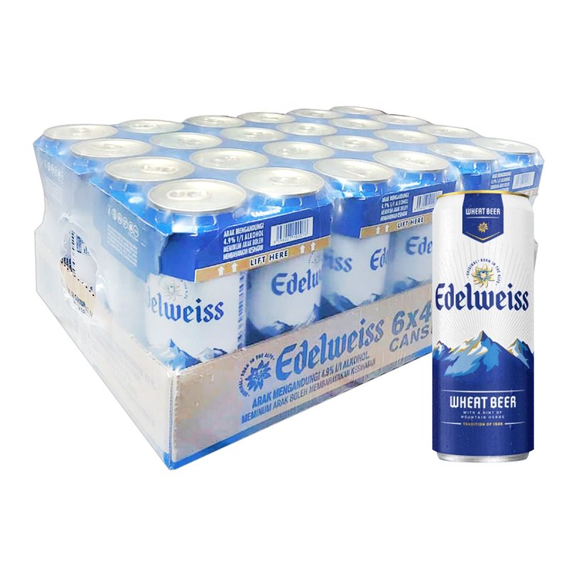 Edelweiss Premium Wheat Beer Tin 320ml