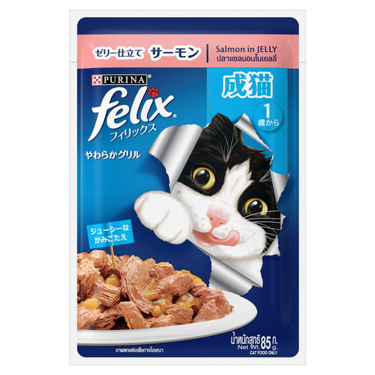 Felix As Good As It Looks Adult Salmon in Jelly (85g).