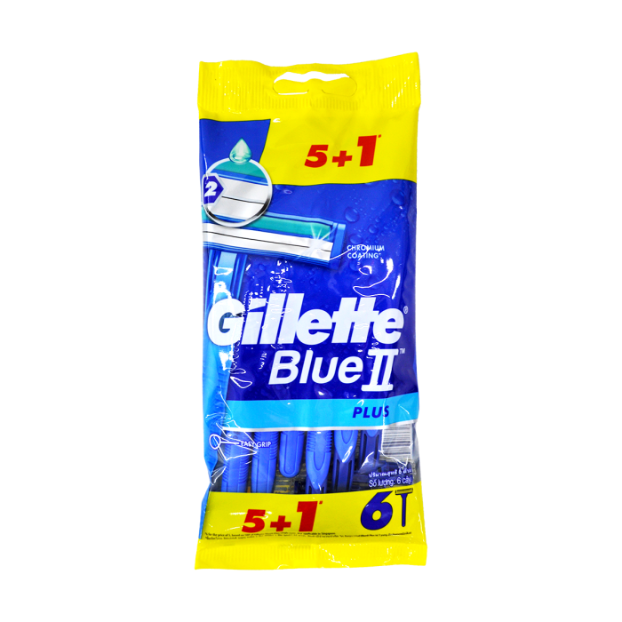 Gillette Blue II Plus Men's Disposable Razor 5+1