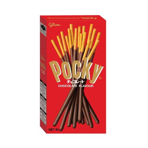 Glico Pocky Chocolate Flavoured Biscuit Sticks 40g box