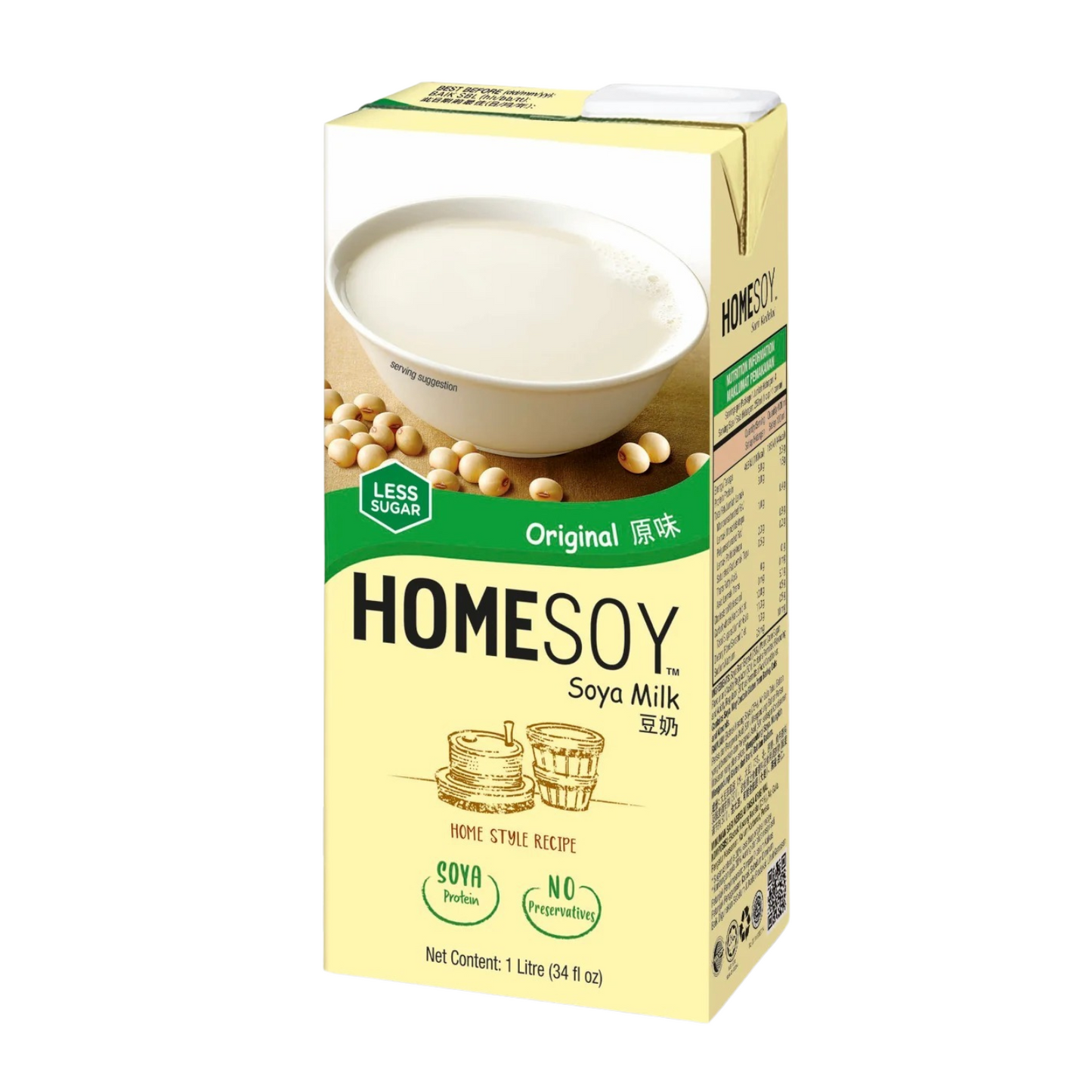 Homesoy No Sugar Soya Milk 1L