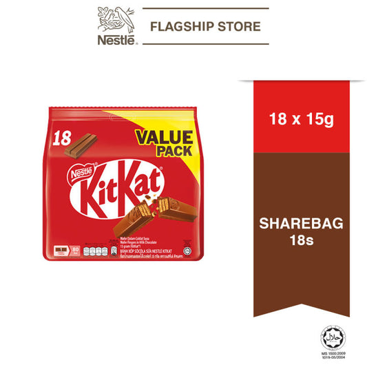 NESTLÉ KitKat 2-Fingers Milk Chocolate Share Pack 10 Pieces (10x15g)