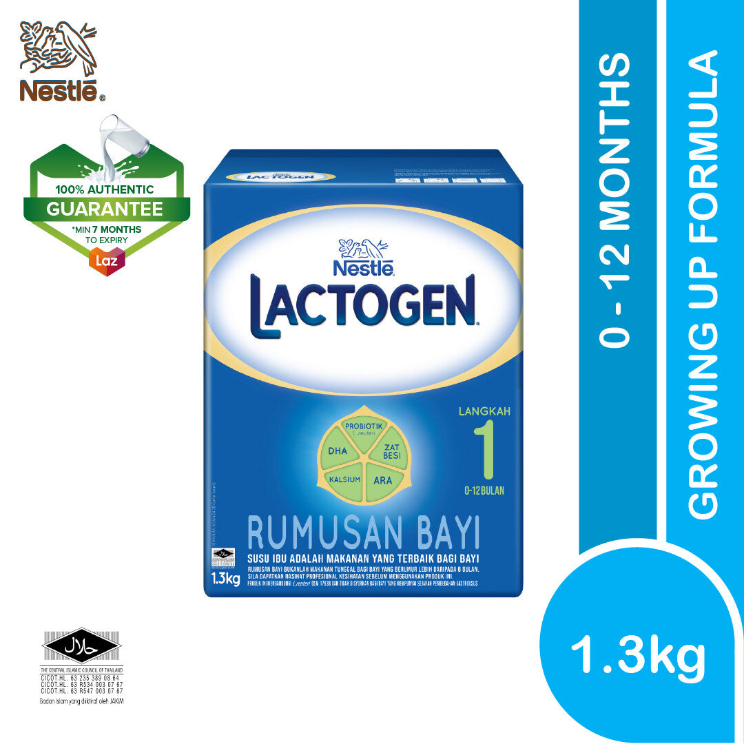 NESTLÉ LACTOGEN® STEP 1 INFANT MILK FORMULA 0-12 MONTHS (1.3KG)