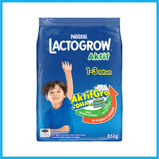 LACTOGROW AKTIF Susu Tepung Formula 1-3 tahun (850G)