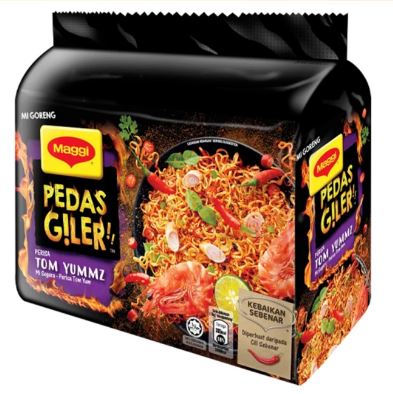 Maggi Pedas Giler Tom Yummz 5 pcs x 76g