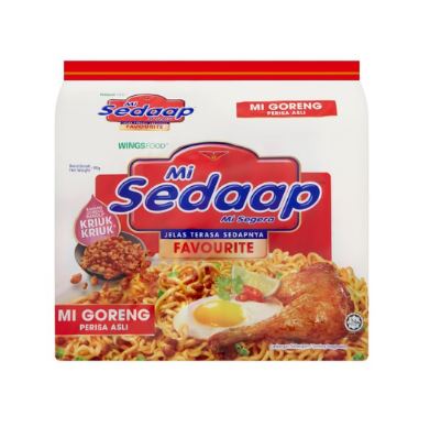 Mi Sedaap Perisa Asli  5 pcs x 90g