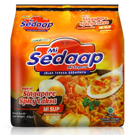 Mi Sedaap Soup Singapore Spicy Laksa 5 pcs x 83g