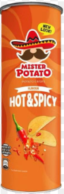 Mister Potato Hot & Spicy Tube 125g