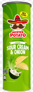Mister Potato Sour Cream & Onion Tube 125g