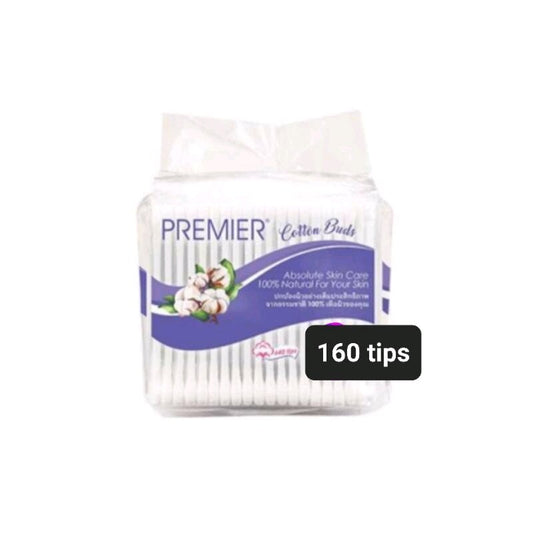 Premier Cotton Buds (Putik Kapas Premier) Value Pack, which typically contains 4 packs of 160 tips