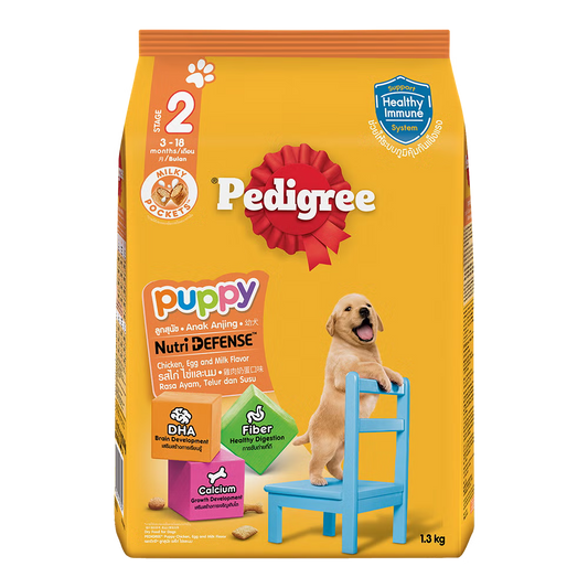 PEDIGREE Anak Anjing Ayam & Telur dalam pek 1.3kg