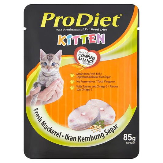 ProDiet Kitten Wet Food Fresh Mackerel Pouch 85g