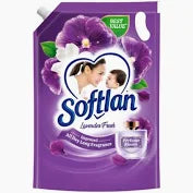Softlan Cecair Pelembut Fabrik Anti-Kedut Kesegaran Lavender Pek Isian Semula 1.6L
