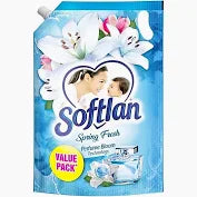 Softlan Cecair Pelembut Fabrik Anti-Kedut Kesegaran Musim Bunga Pek Isian Semula 1.6L