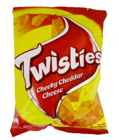 Twisties Cheeky Cheddar Cheese Corn Snack 60g