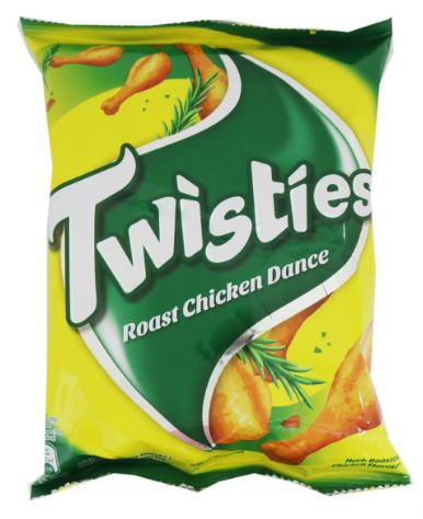 Twisties Chicken flavour snacks 60g