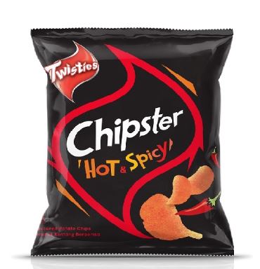 Twisties Chipster Hot & Spicy Potato Chips  60g