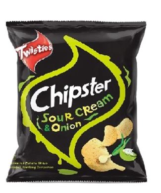 Twisties Chipster Sour Cream & Onion Potato Chips 60g