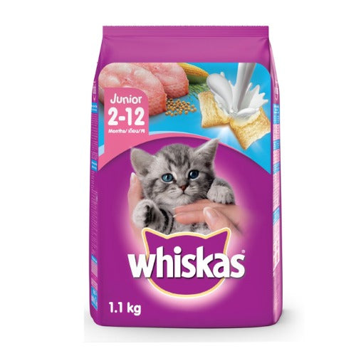 Whiskas Cat Food Dry Junior Ocean Fish 1.1kg