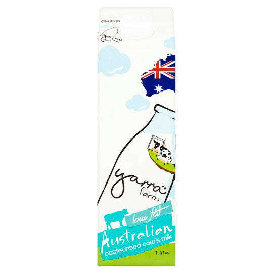Yarra Farm Low Fat Australian Pasteurized Cows Milk 1L