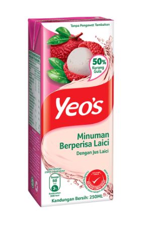 Yeo's Lychee 6 pcs  250ml
