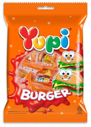 Yupi Burger Bag Gummy Candy 84g