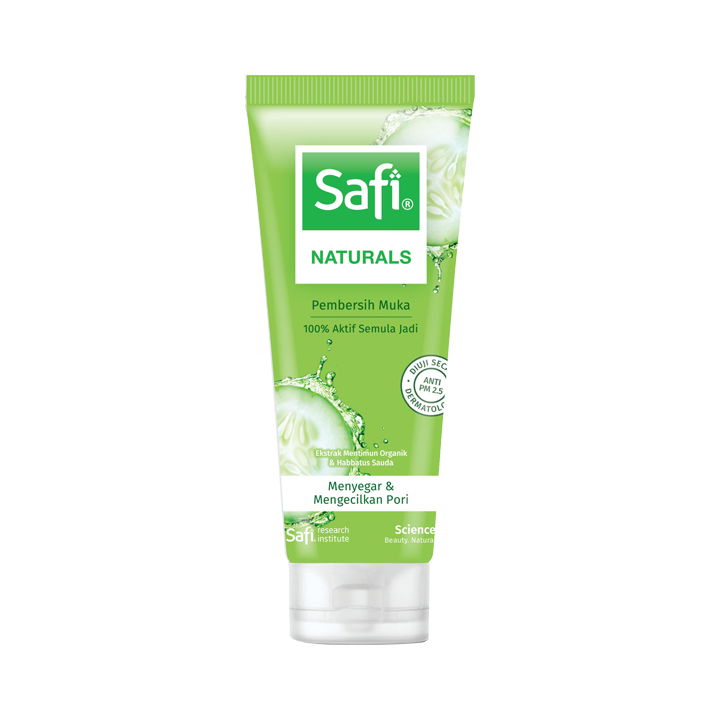 SAFI Naturals Refreshing Facial Cleanser / SAFI PEMBERSIH MUKA MENYEGAR 100g