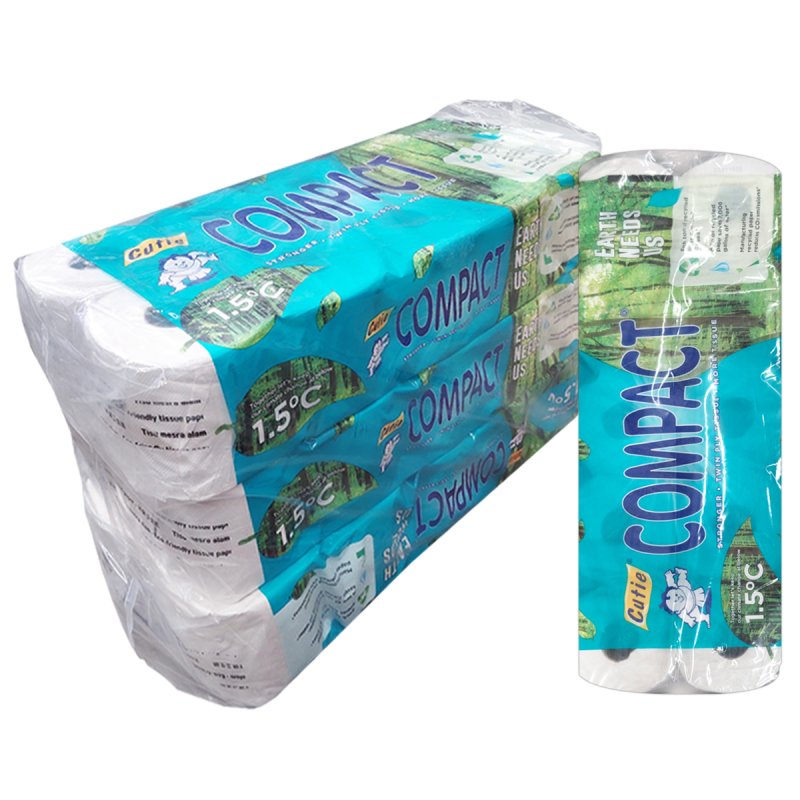 Cutie Compact Toilet Rolls (3 x 10 Rolls)