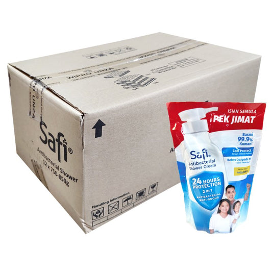 Safi Antibacterial Shower Cream Cool Protect Refill Pack (850g)
