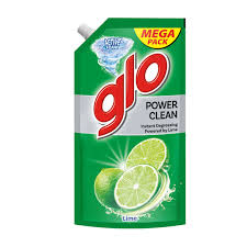 Glo Active Foam Lime Dishwashing Liquid Refill Pack (850ml).