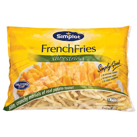 Simplot 7mm Shoestrings French Fries 1kg