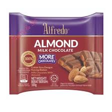 Alfredo Coklat Kacang Badam (Alfredo Almond Chocolate) 100g